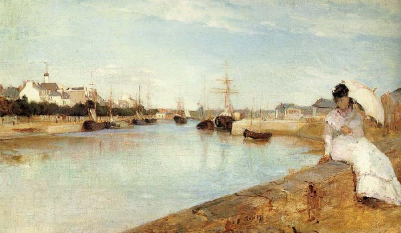 Berthe Morisot The Harbor at Lorient China oil painting art